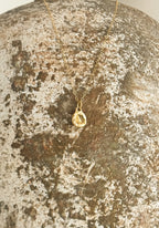 Pebble Initial Charm Necklace